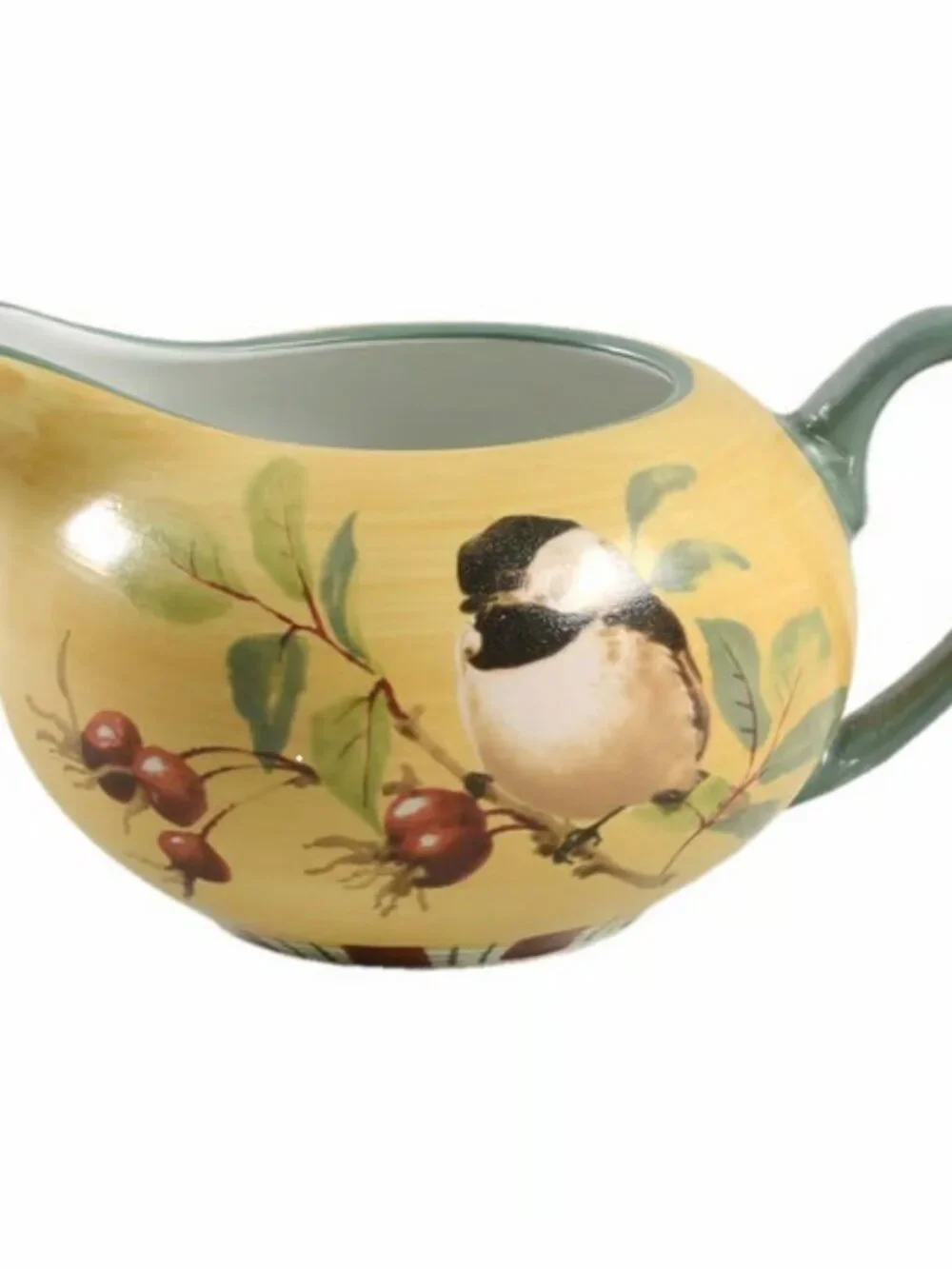 Lenox China WINTER GREETINGS Everyday Gravy Boat Cardinal Tartan Stoneware